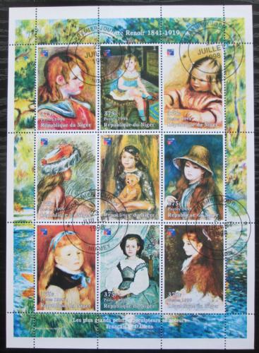 Poštové známky Niger 1998 Umenie, Pierre Auguste Renoir Mi# Mi# N/N