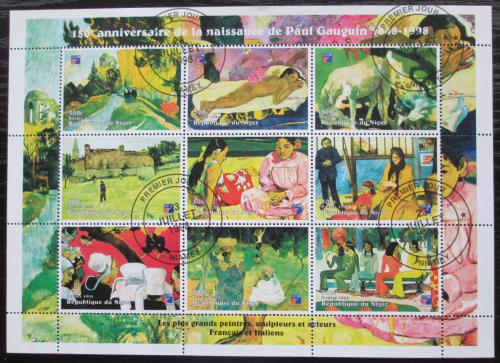 Poštové známky Niger 1998 Umenie, Paul Gauguin Mi# Mi# N/N