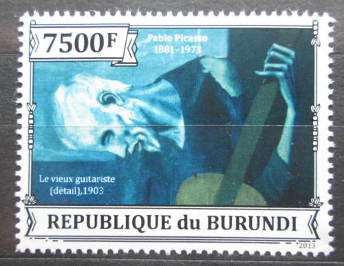 Poštová známka Burundi 2013 Umenie, Pablo Picasso Mi# Mi# 3317