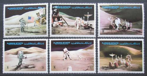 Poštové známky Adžmán 1972 Prieskum Mìsíce, Apollo 15 Mi# 1267-72