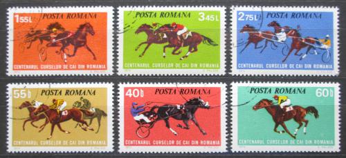 Poštové známky Rumunsko 1974 Dostihy Mi# 3182-87
