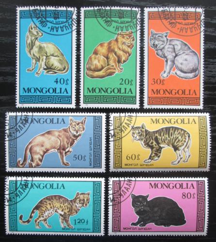 Poštové známky Mongolsko 1987 Maèky Mi# 1900-06