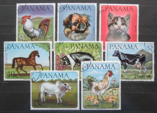 Poštové známky Panama 1967 Domácí zvíøata Mi# 956-63
