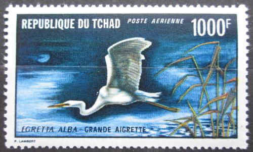 Poštová známka Èad 1971 Volavka bílá RARITA Mi# 399 Kat 75€