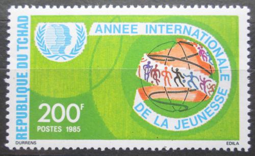 Poštová známka Èad 1985 Medzinárodný rok mládeže Mi# 1109