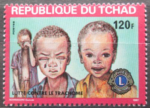 Poštová známka Èad 1987 Boj proti trachomu VELKÁ RARITA Mi# 1163 Kat 50€