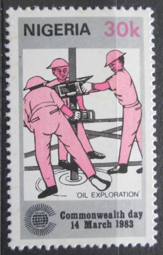 Poštová známka Nigéria 1983 Tìžba ropy Mi# 412