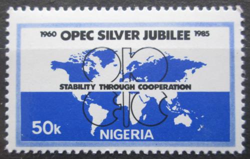 Poštová známka Nigéria 1985 OPEC, 25. výroèie Mi# 458