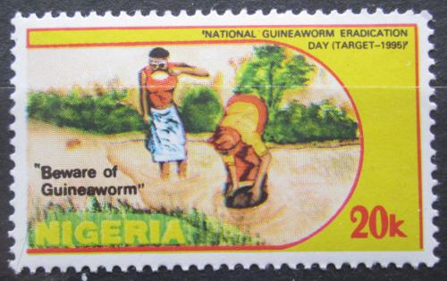 Poštová známka Nigéria 1991 Boj proti drankulóze Mi# 566