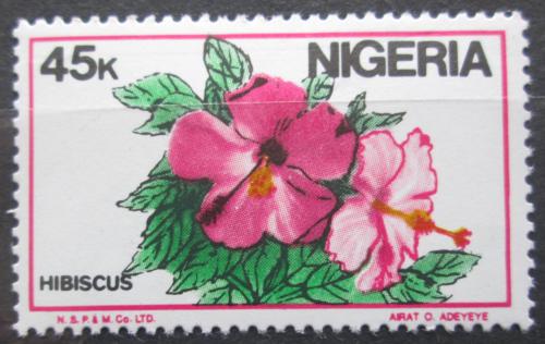 Poštová známka Nigéria 1986 Ibišek Mi# 483
