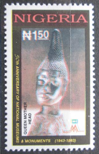 Poštová známka Nigéria 1993 Bronzová socha Mi# 616