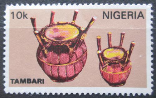 Poštová známka Nigéria 1989 Hudební nástroj Tambari Mi# 531