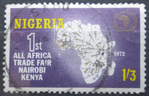 Poštová známka Nigéria 1972 Mapa Afriky Mi# 260 