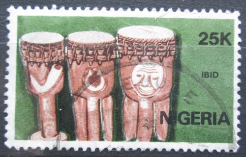 Poštová známka Nigéria 1989 Hudební nástroj Ibid Mi# 533