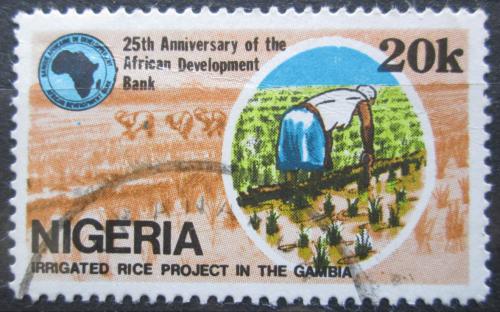 Poštová známka Nigéria 1989 Zavlažovací systém Mi# 536