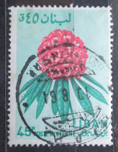 Poštová známka Libanon 1964 Mamota širokolistá Mi# 860