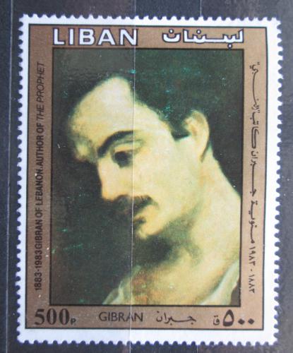 Poštová známka Libanon 1983 Gibran Kahlil, spisovatel Mi# 1315