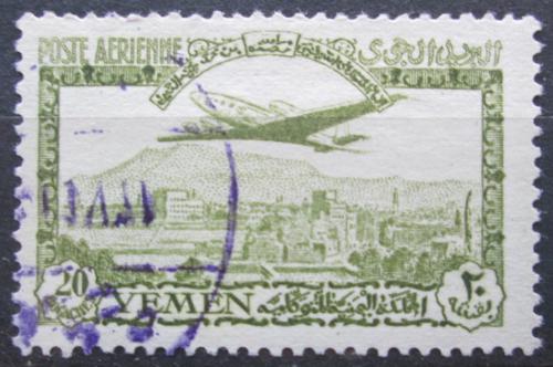 Poštová známka Jemen 1947 Lietadlo Mi# 57 Kat 10€