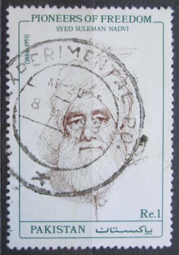 Poštová známka Pakistan 1992 Syed Suleman Nadvi, spisovatel Mi# 853