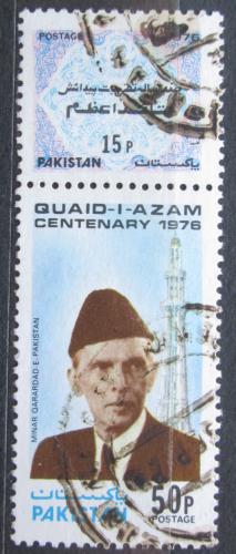 Poštová známka Pakistan 1976 Mohammed Ali Jinnah Mi# 420,423