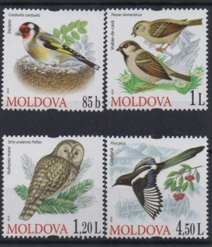 Poštové známky Moldavsko 2010 Vtáci Mi# 698-701