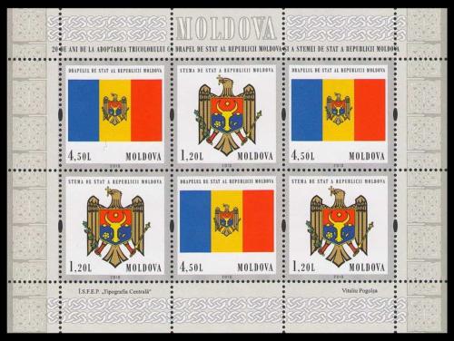 Poštové známky Moldavsko 2010 Státní symboly Mi# 717-18 Bogen Kat 12€