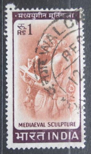 Potov znmka India 1966 Socha eny, Bhuvanesvara, Orissa Mi# 397
