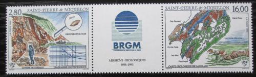 Poštové známky St. Pierre a Miquleon 1995 Geologický prùzkum Mi# 697-98 Kat 10€