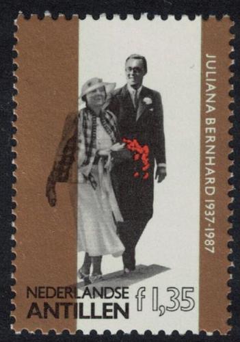 Poštová známka Holandské Antily 1987 Krá¾ovská svadba Mi# 604