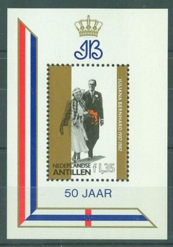 Poštová známka Holandské Antily 1987 Krá¾ovská svadba Mi# Block 31