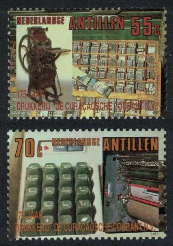 Poštové známky Holandské Antily 1987 Státní tiskárna, 175. výroèie Mi# 625-26