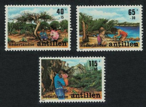 Poštové známky Holandské Antily 1989 Dìti Mi# 664-66