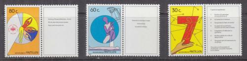 Poštové známky Holandské Antily 1989 Boj proti rakovinì Mi# 668-70