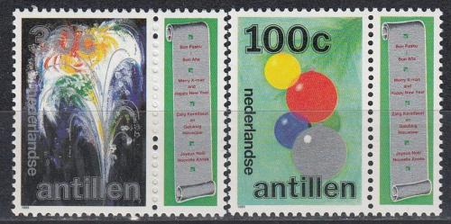 Poštové známky Holandské Antily 1989 Vianoce a Nový rok Mi# 674-75