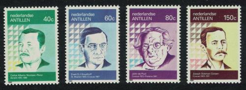 Poštové známky Holandské Antily 1990 Spisovatelé Mi# 690-93