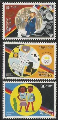 Poštové známky Holandské Antily 1991 Mládežnické organizace Mi# 714-16 Kat 6€