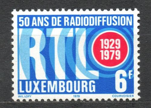 Poštová známka Luxembursko 1979 Rádio RTL, 50. výroèie Mi# 997