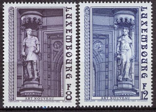Poštové známky Luxembursko 1980 Architektúra Mi# 1014-15