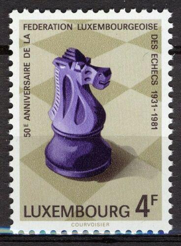 Poštová známka Luxembursko 1981 Šachový svaz, 50. výroèie Mi# 1033