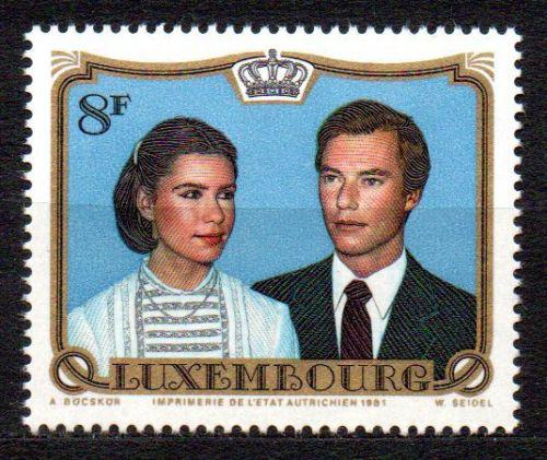Poštová známka Luxembursko 1981 Vévodský pár Mi# 1036