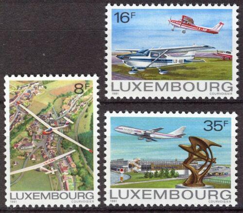 Poštové známky Luxembursko 1981 Letectvo Mi# 1037-39 