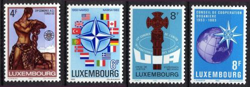 Poštové známky Luxembursko 1983 Výroèí a události Mi# 1070-73