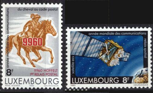 Poštové známky Luxembursko 1983 Svìtový rok komunikace Mi# 1078-79