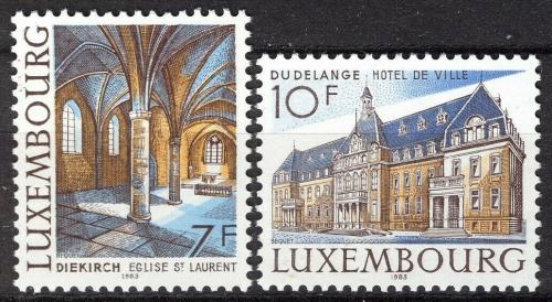 Poštové známky Luxembursko 1983 Architektúra Mi# 1081-82