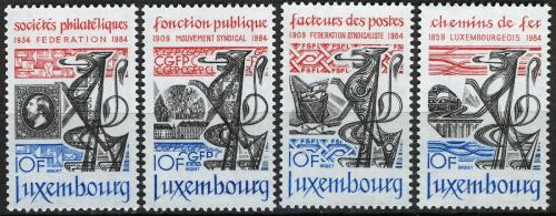 Poštové známky Luxembursko 1984 Výroèí Mi# 1091-94