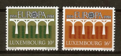 Poštové známky Luxembursko 1984 Európa CEPT Mi# 1098-99 Kat 4.50€