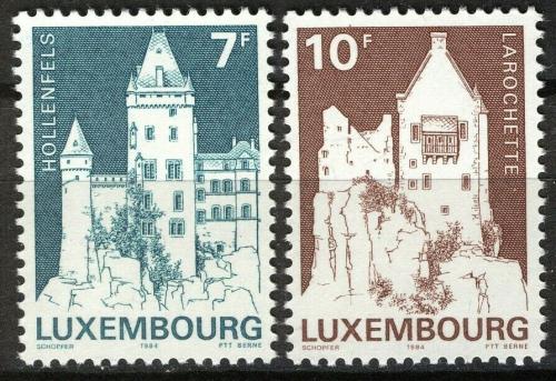 Poštové známky Luxembursko 1984 Zámky Mi# 1105-06 
