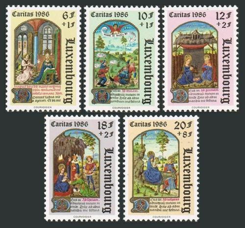 Poštové známky Luxembursko 1986 Miniatury Mi# 1163-67 Kat 11€