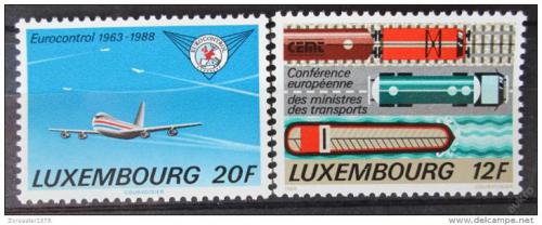 Poštové známky Luxembursko 1988 Doprava Mi# 1194-95