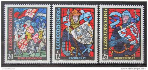 Poštové známky Luxembursko 1989 Vitráže, lucemburská historie Mi# 1227-29 